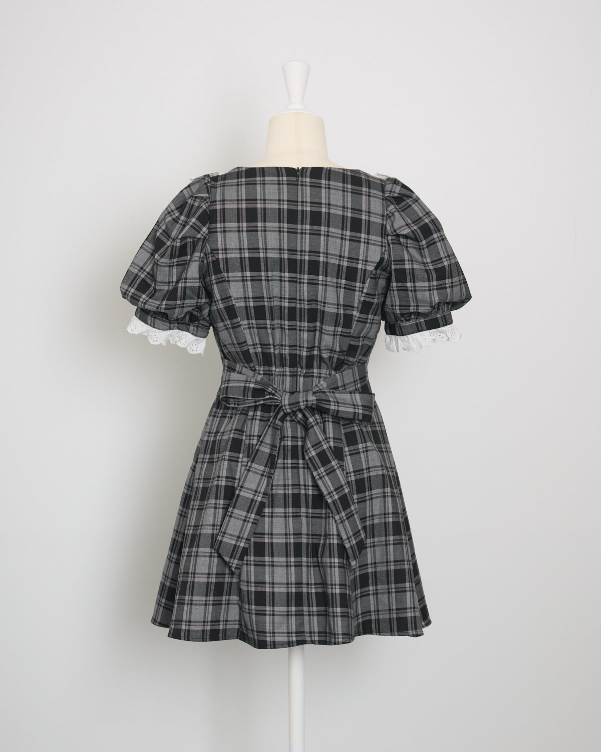 コットンレースドーリーカフェワンピ