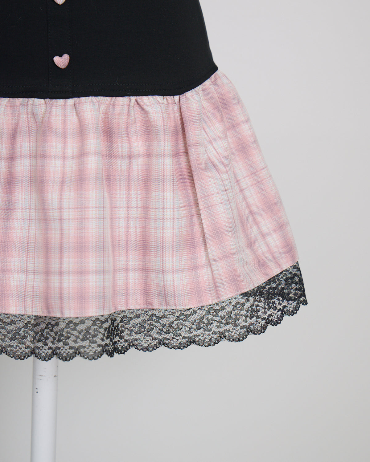 チョーカーリボンバイカラーカットワンピース