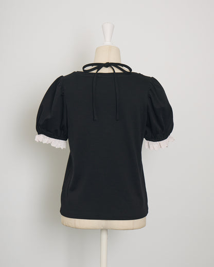 ハートリボンパフスリーブTシャツ