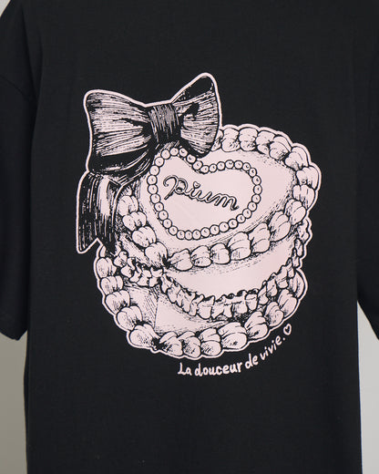 piumハートケーキオーバーサイズTシャツ