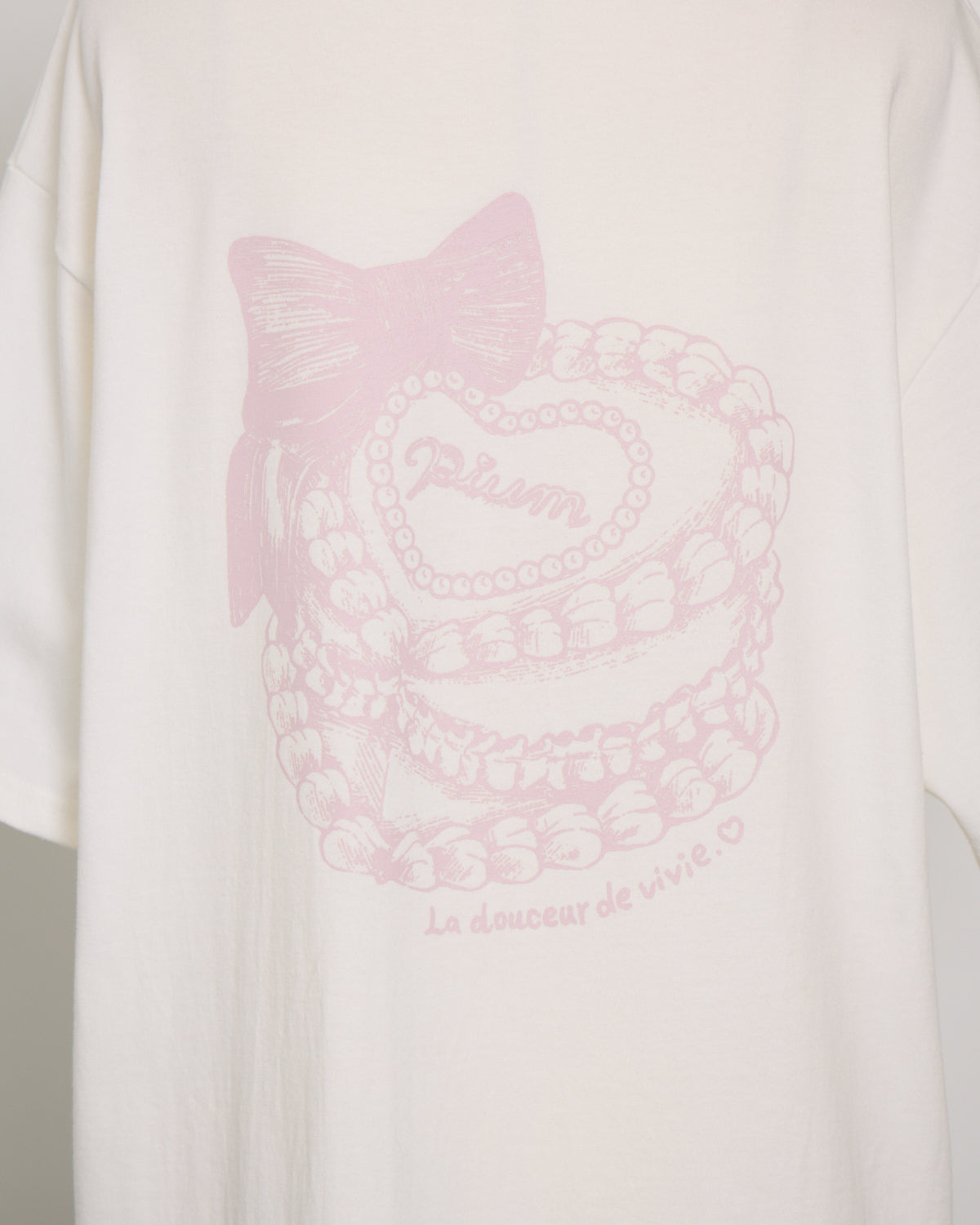 piumハートケーキオーバーサイズTシャツ 黒 pium spring collection🎀 4/9(木)20:00〜販売開始 ♡ piumハート