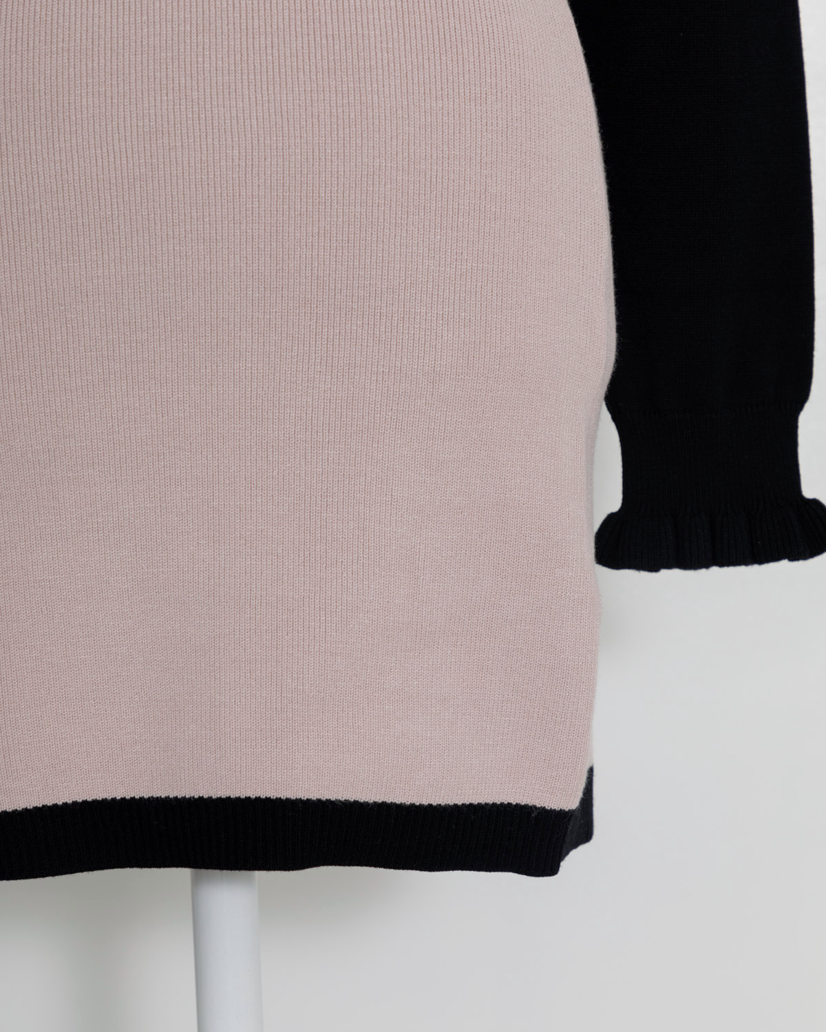 リボンテープレイヤードニットワンピ – pium リボンテープレイヤードニットワンピ – pium