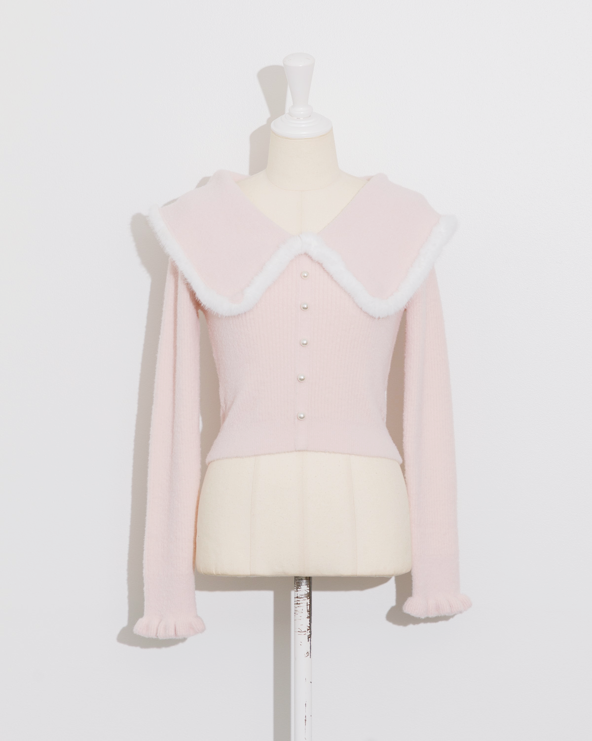 pium ぴうむ ピウム ファーカラーマシュマロニット ファーカラーマシュマロニット – pium