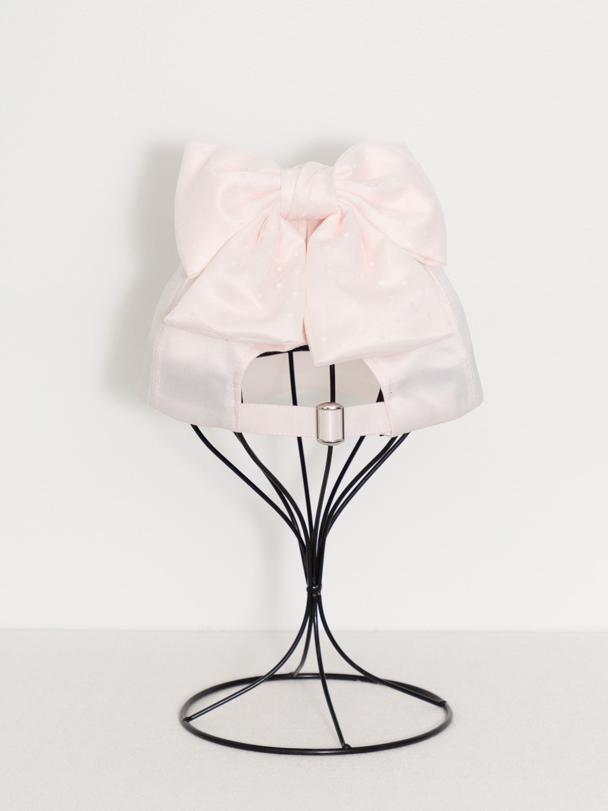 バックリボンサテンキャップ