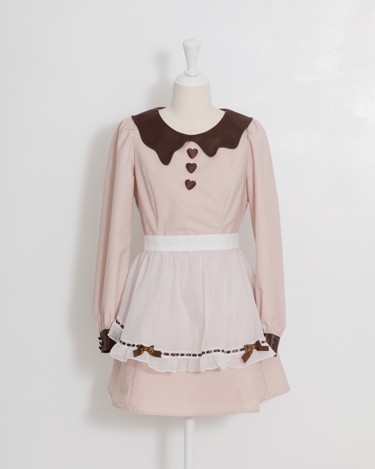 melty chocolate フリルエプロンワンピース – pium melty chocolate フリルエプロンワンピース – pium