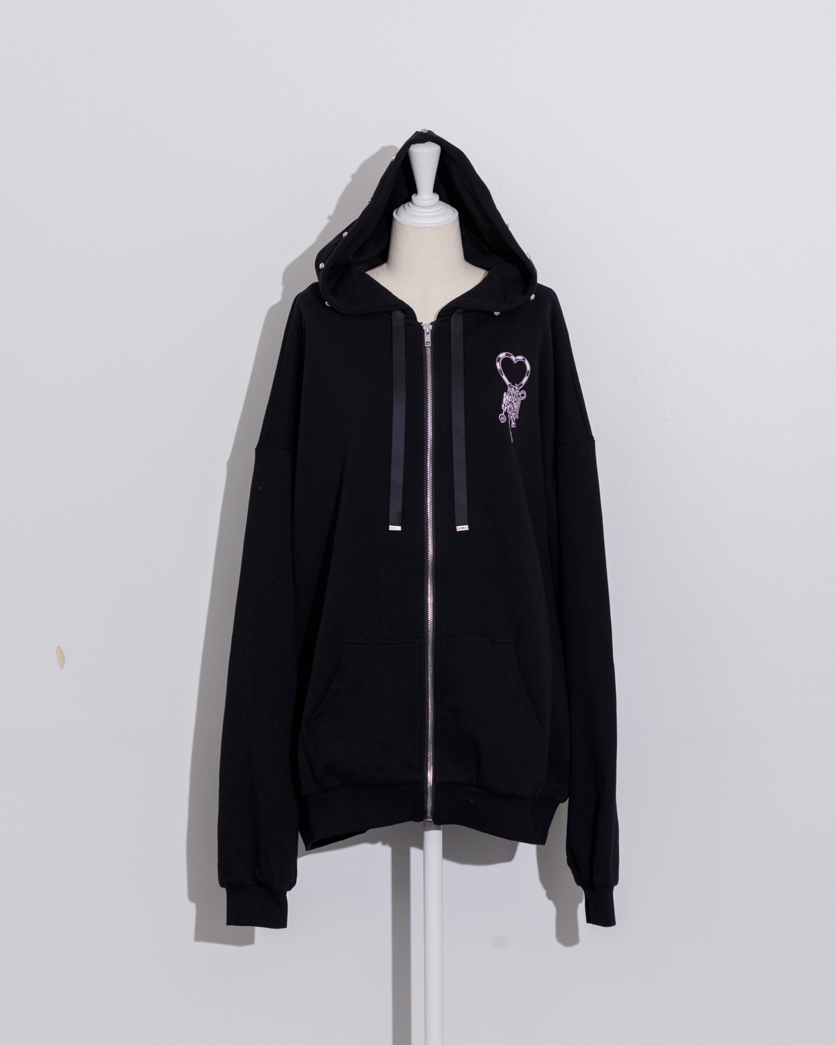 pium bunny go round オーバーサイズジップパーカー