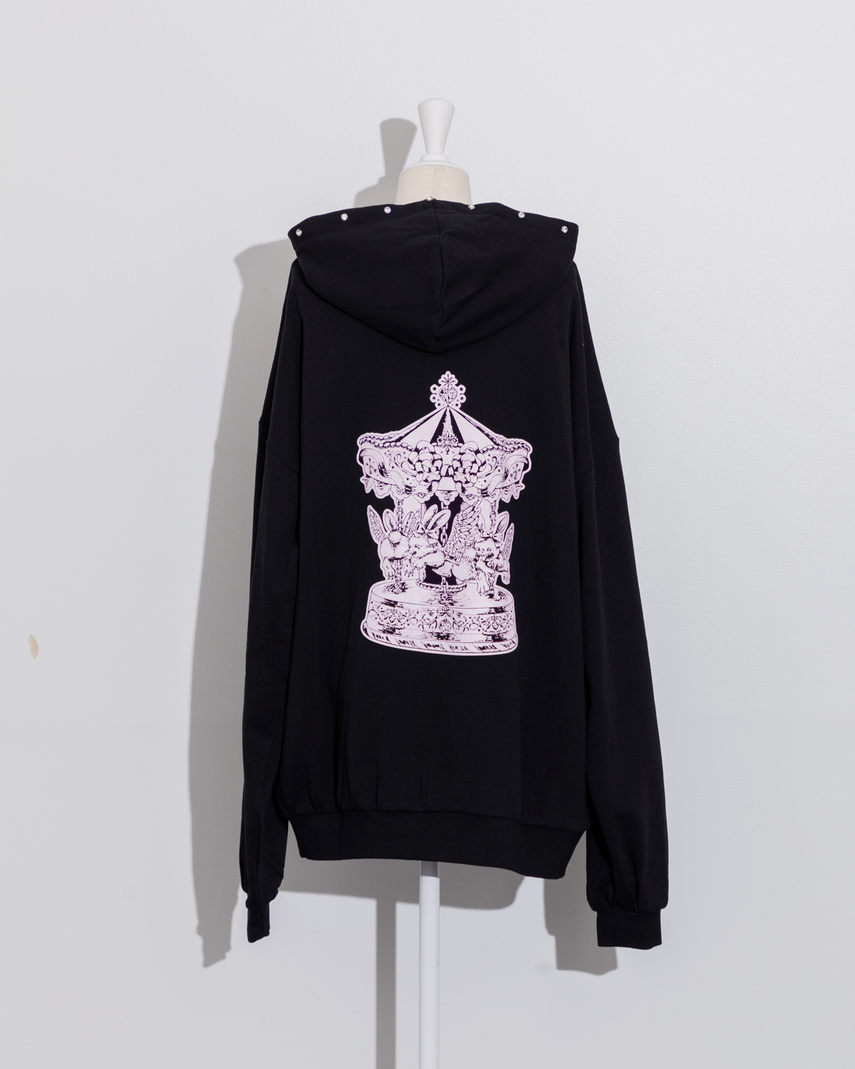 pium bunny go round オーバーサイズジップパーカー