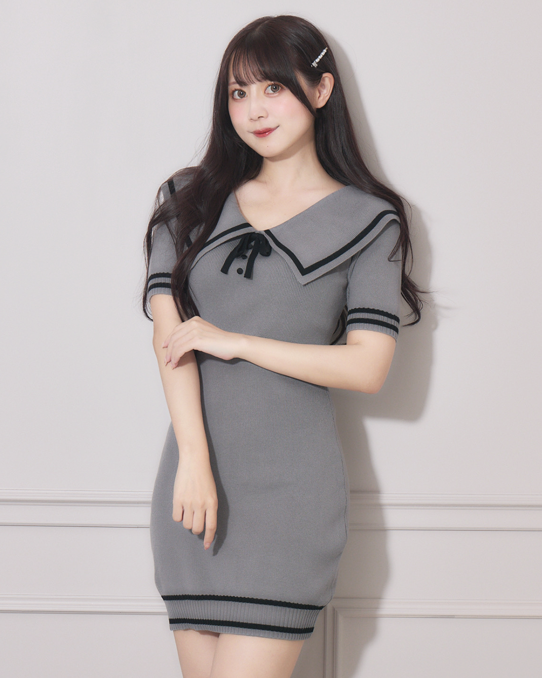 モデル身長:159cm/着用カラー:ダークグレー