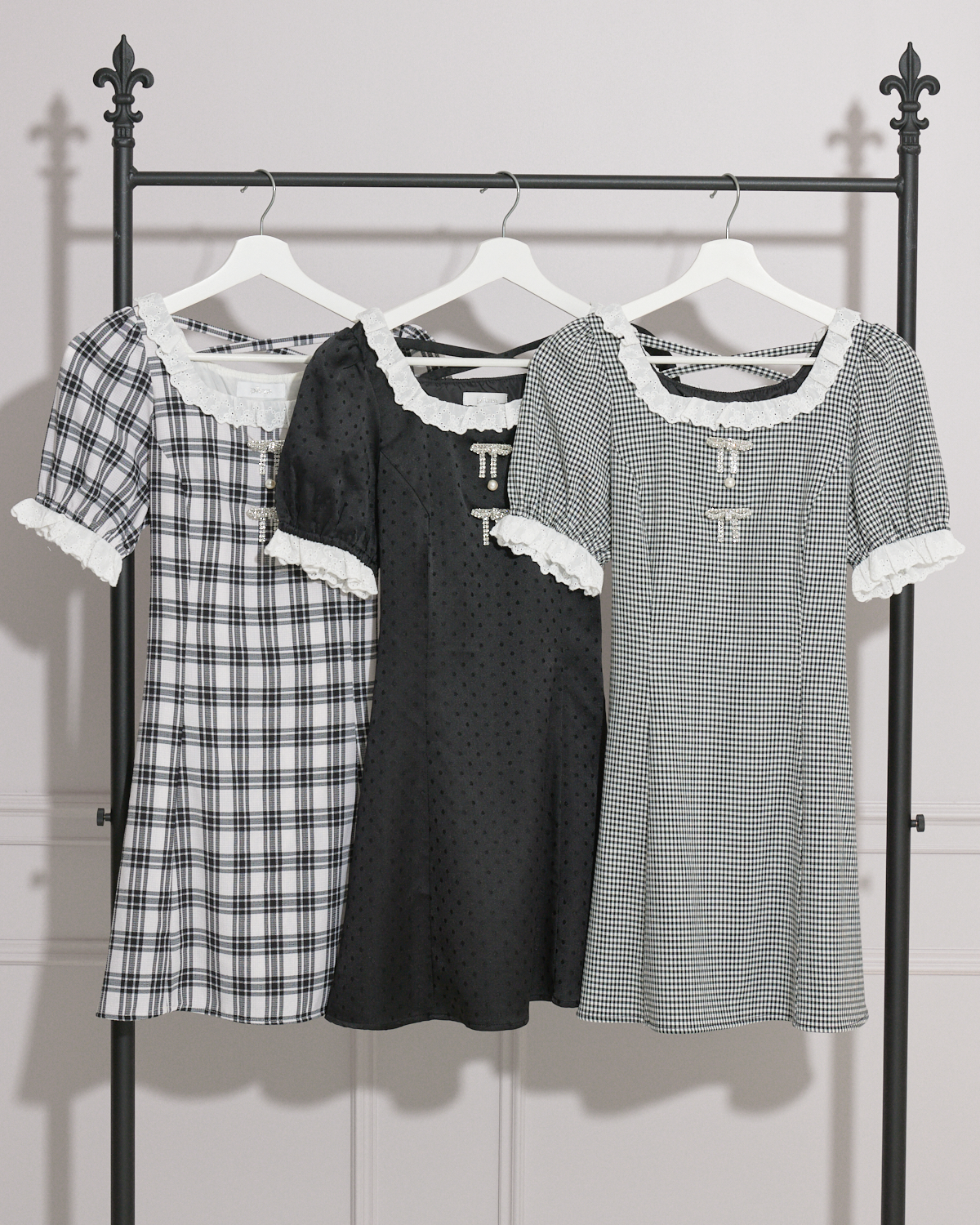 ビジューリボンドーリーワンピース