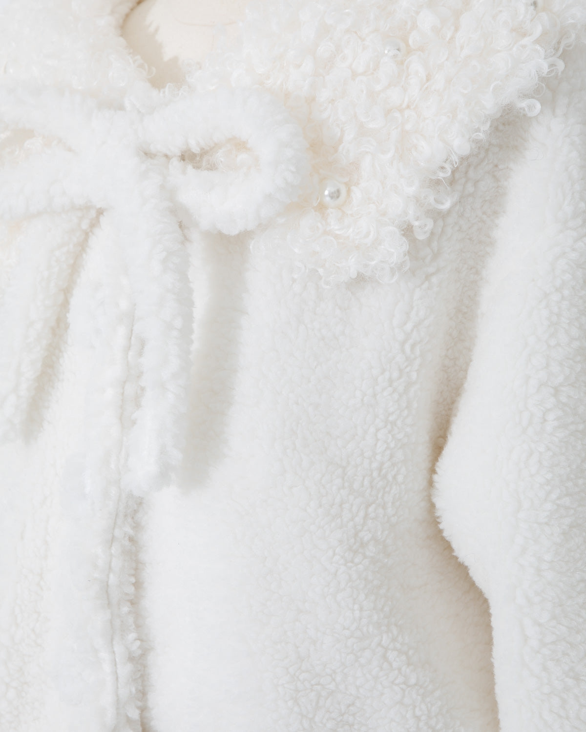 プードルファーカラーボアショートコート