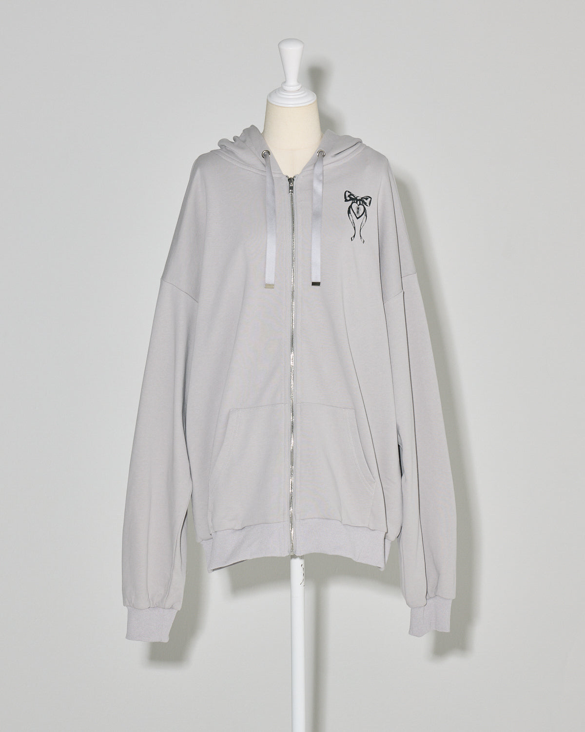 バッククロスオーバーサイズパーカー