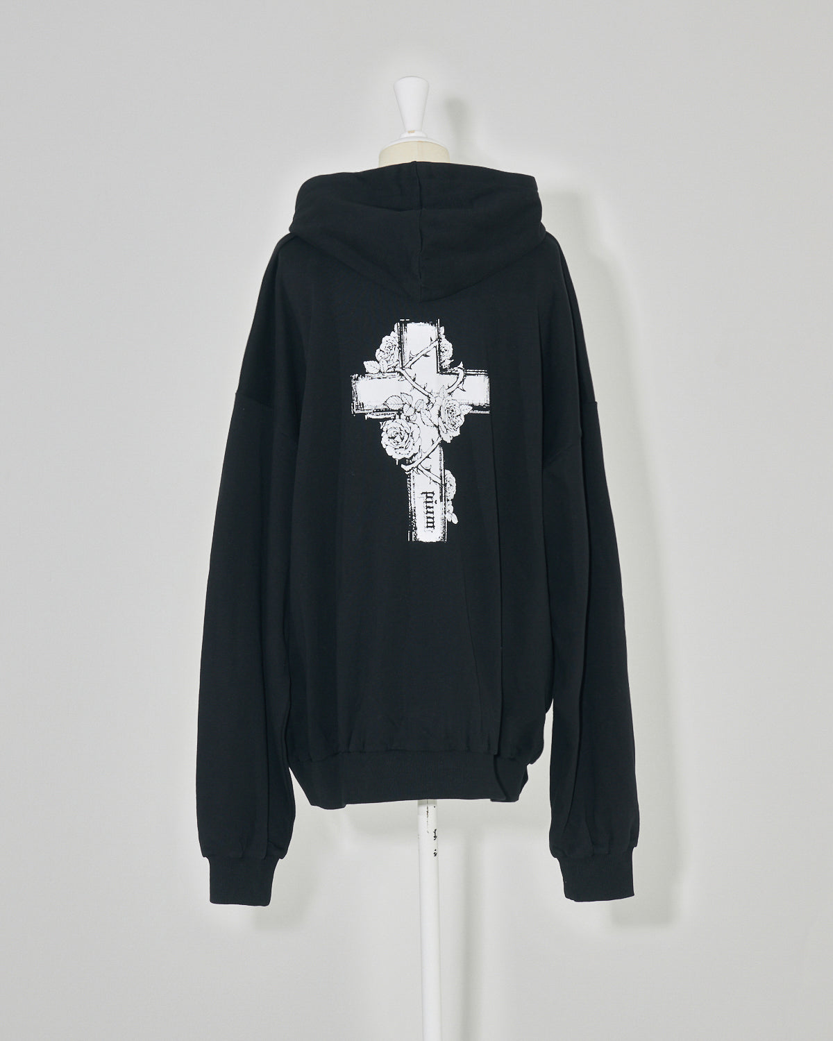 バッククロスオーバーサイズパーカー