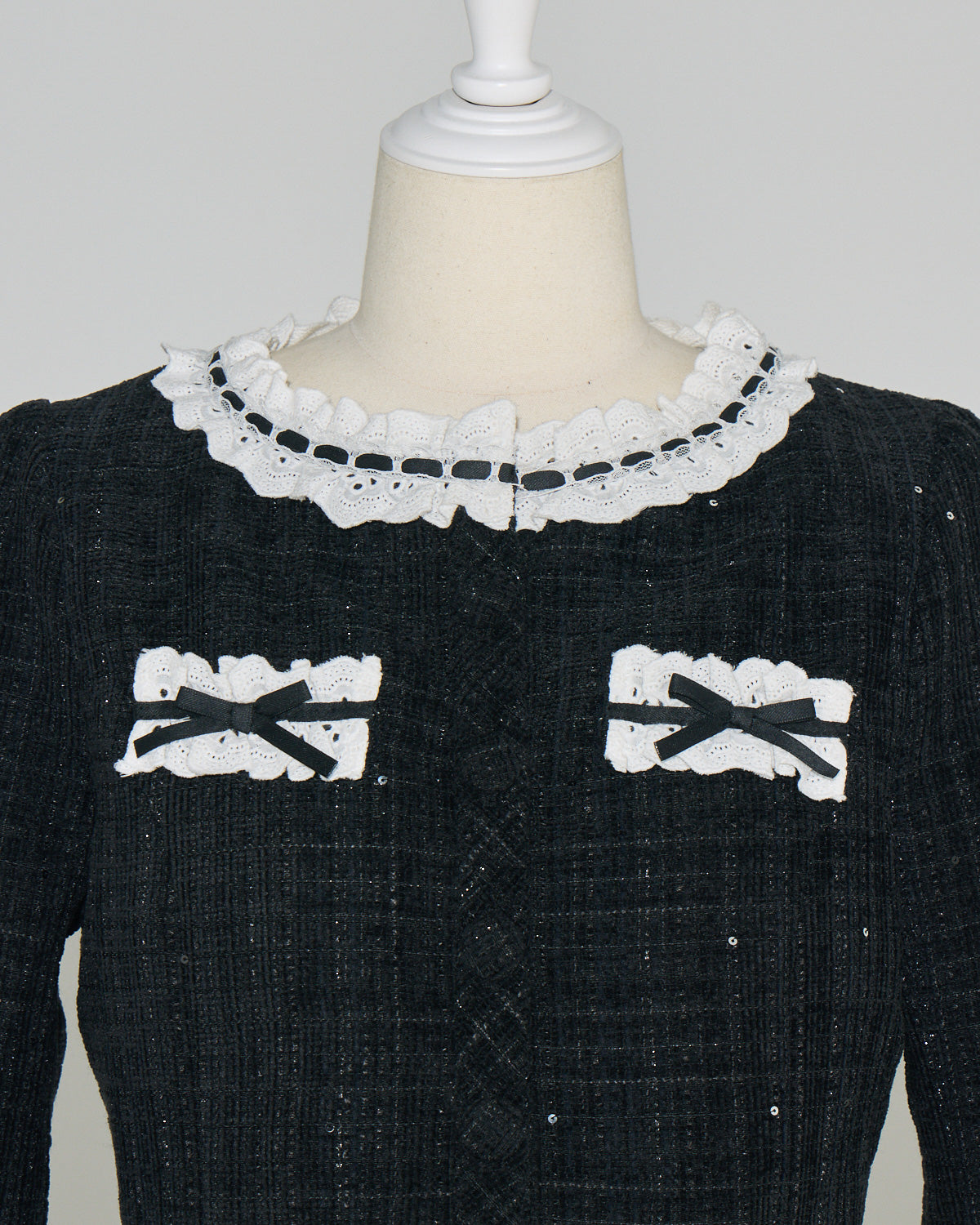 コットンフリルツイードジャケット