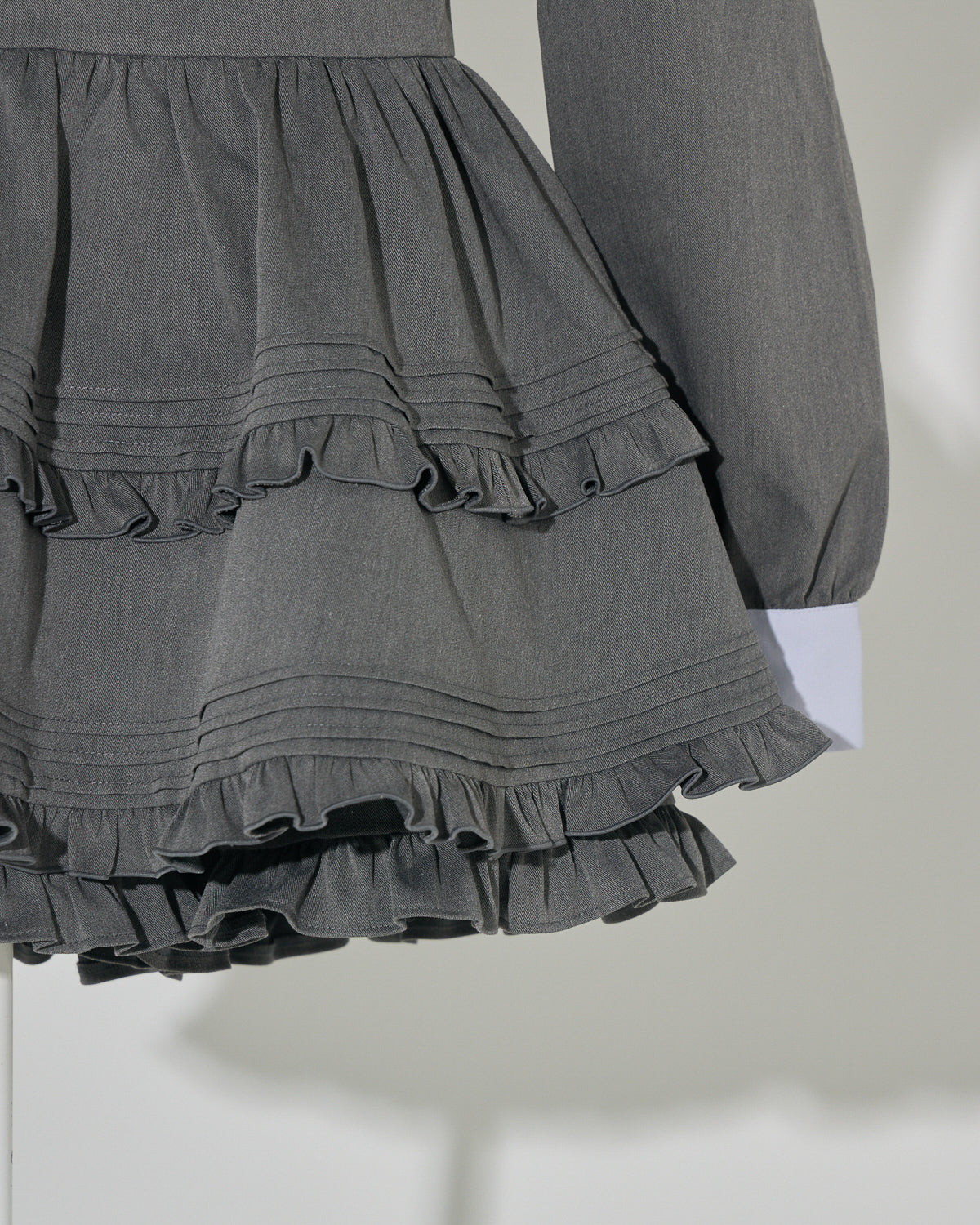 フリルリボン襟付きセットアップ