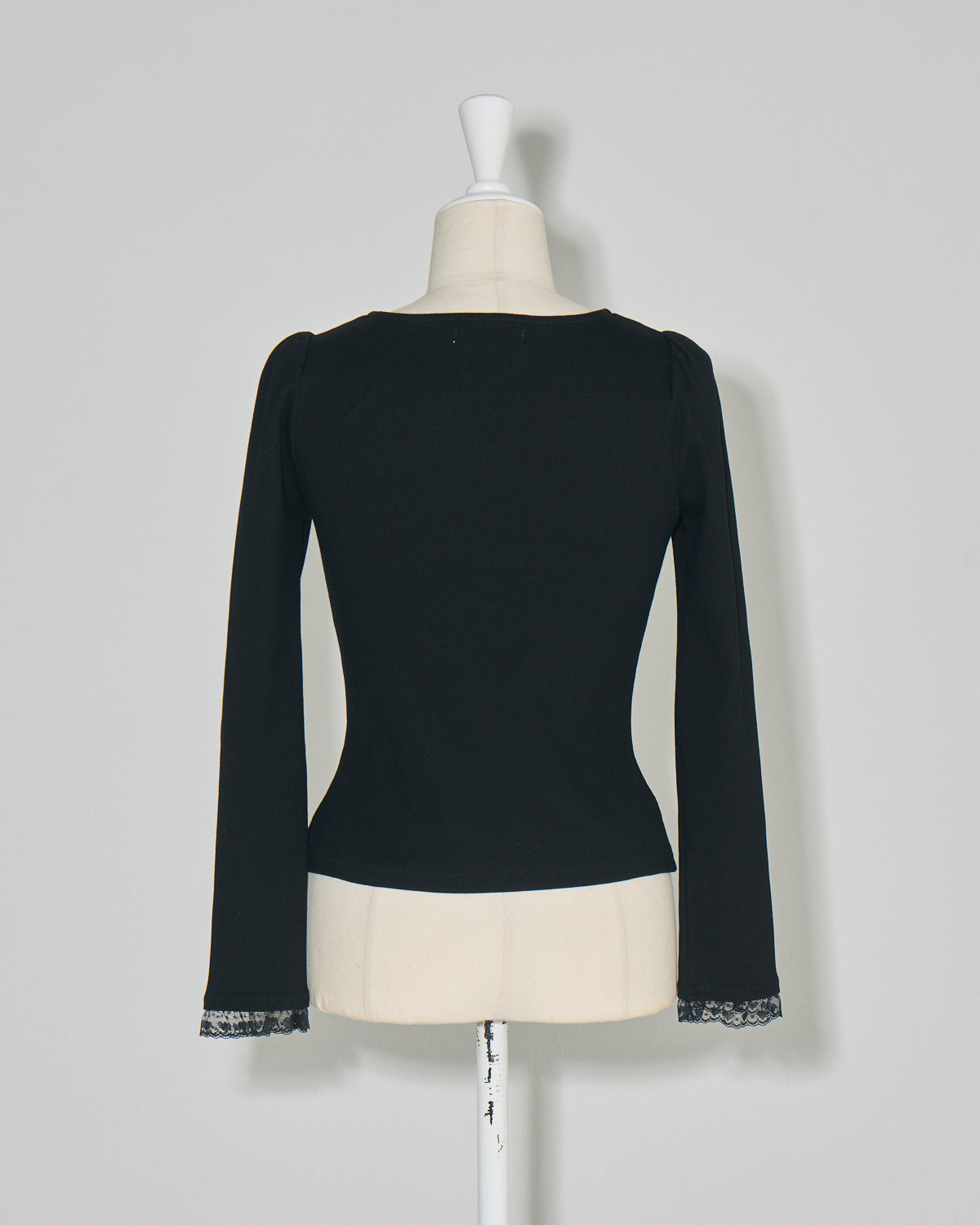 チェックリボンカットソー