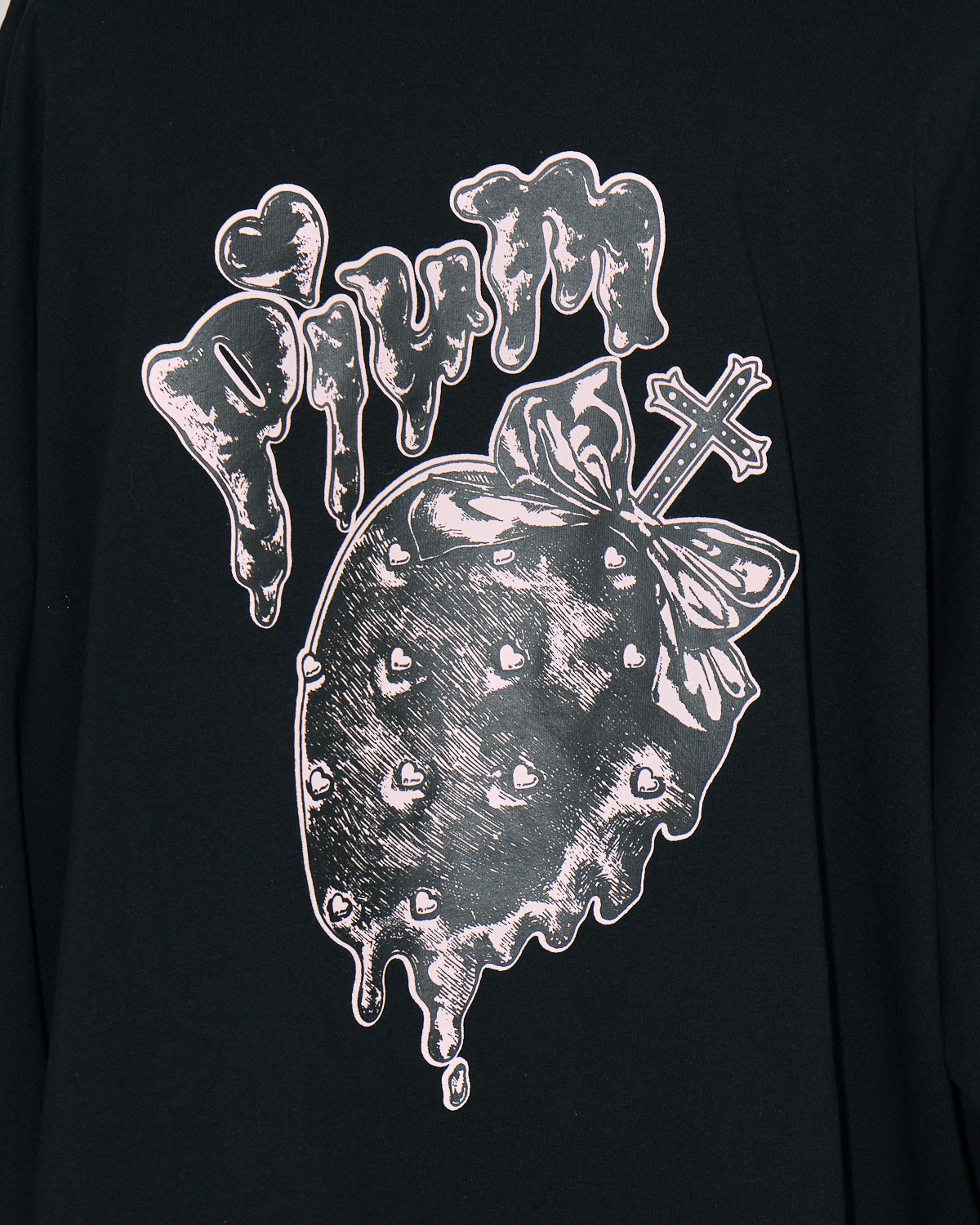 pium melty berry オーバーサイズロングTシャツ