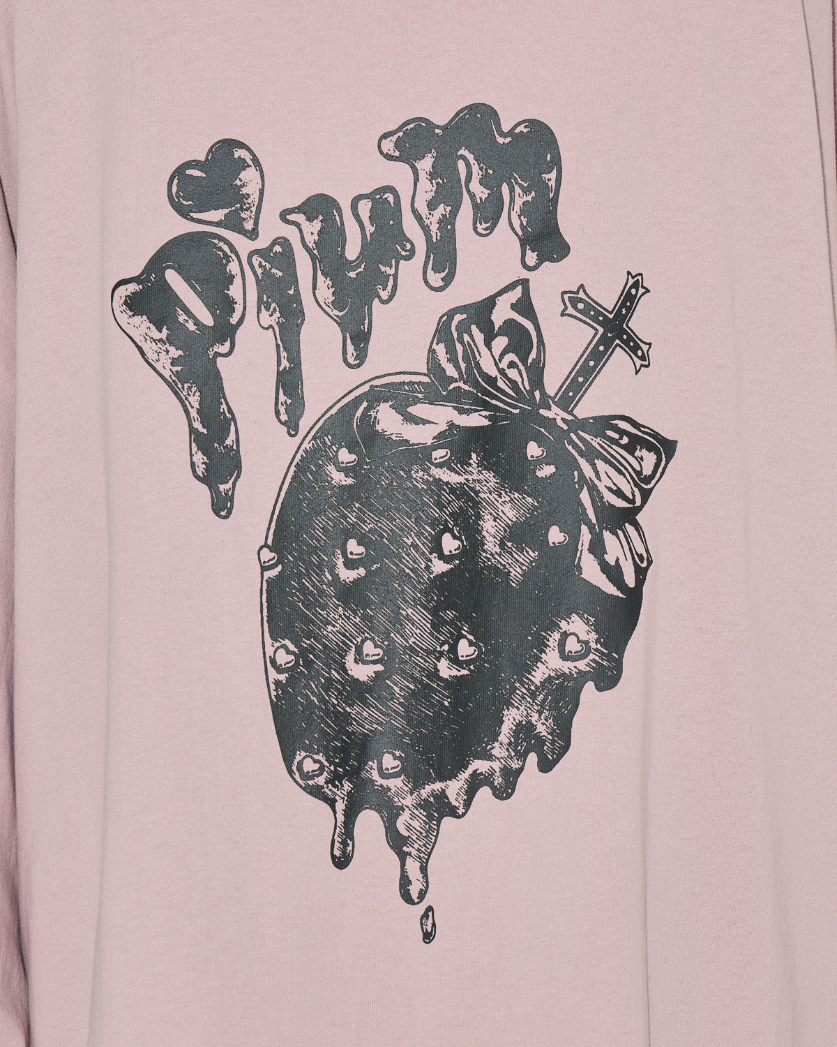 pium melty berry オーバーサイズロングTシャツ