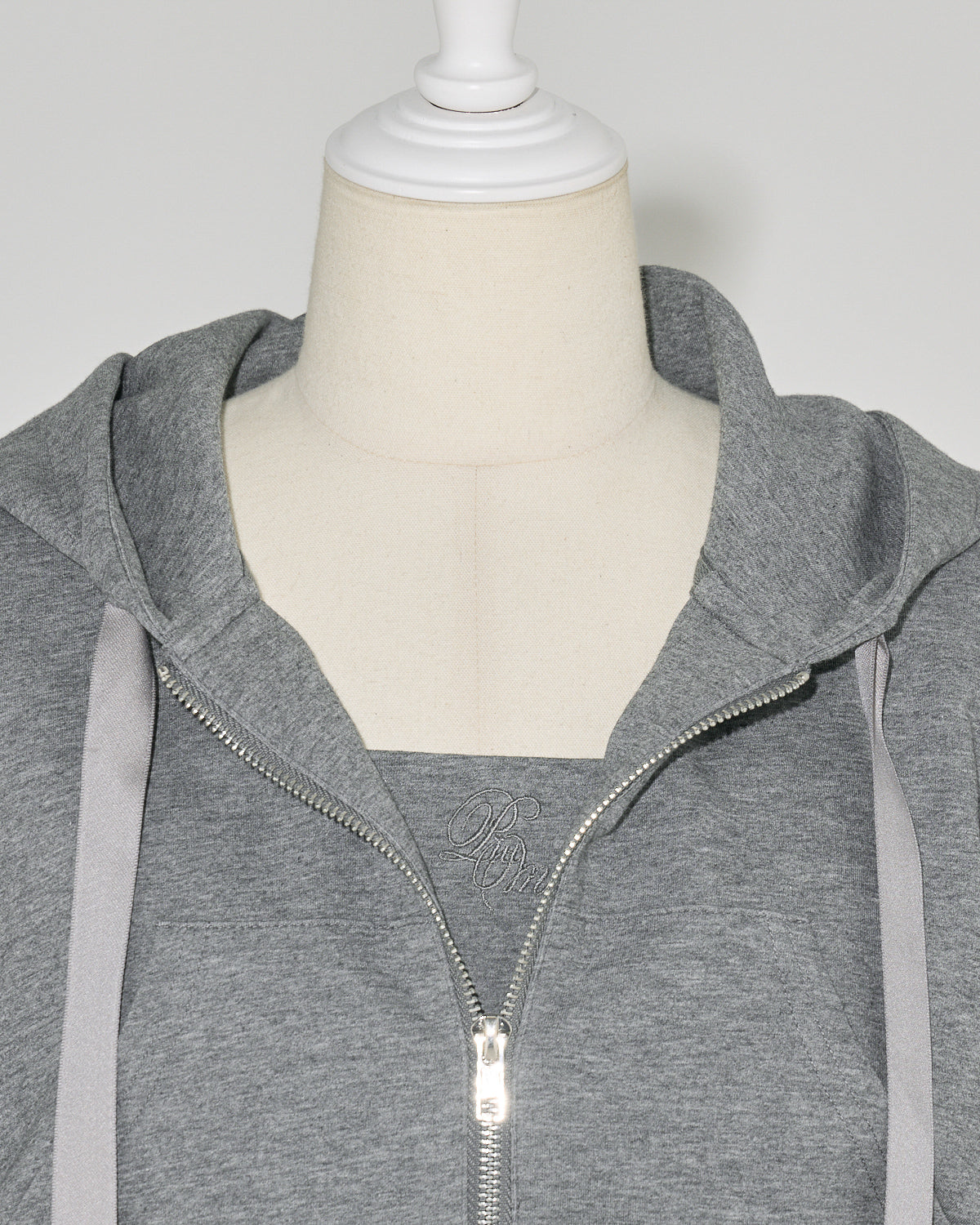 ティアードワンピ×ショートパーカーセット