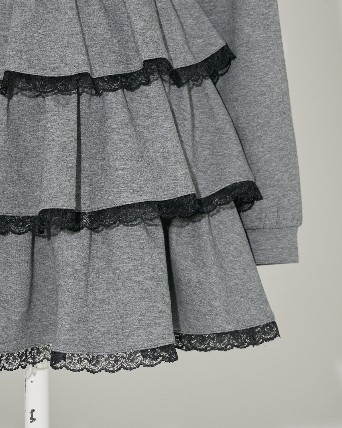 ティアードワンピ×ショートパーカーセット