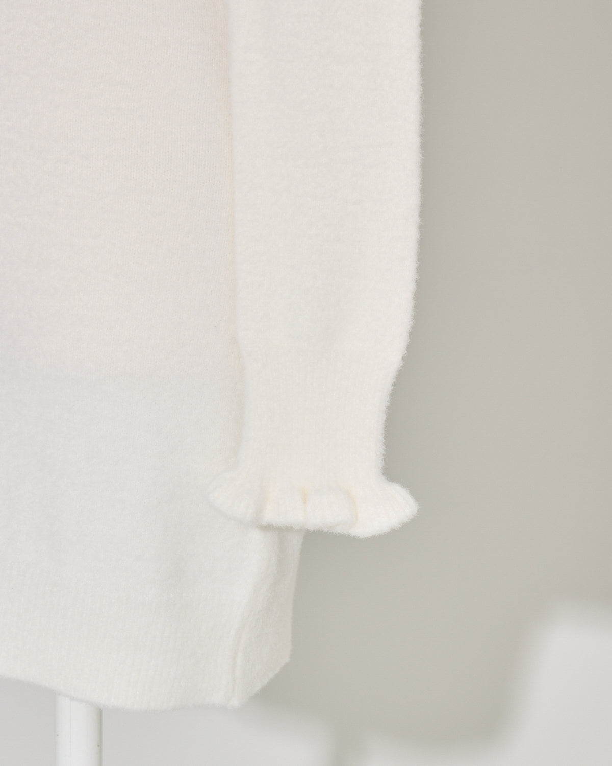 ファーカラーマシュマロニットワンピース