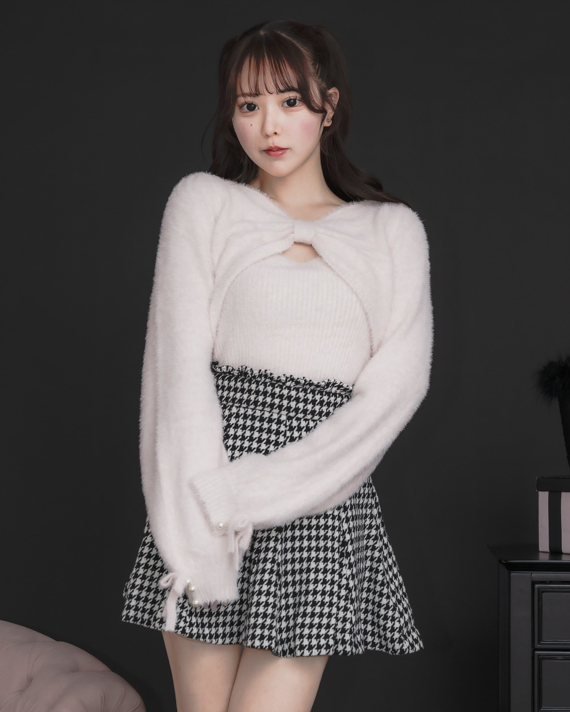 モデル身長：157cm/着用カラー：ピンク