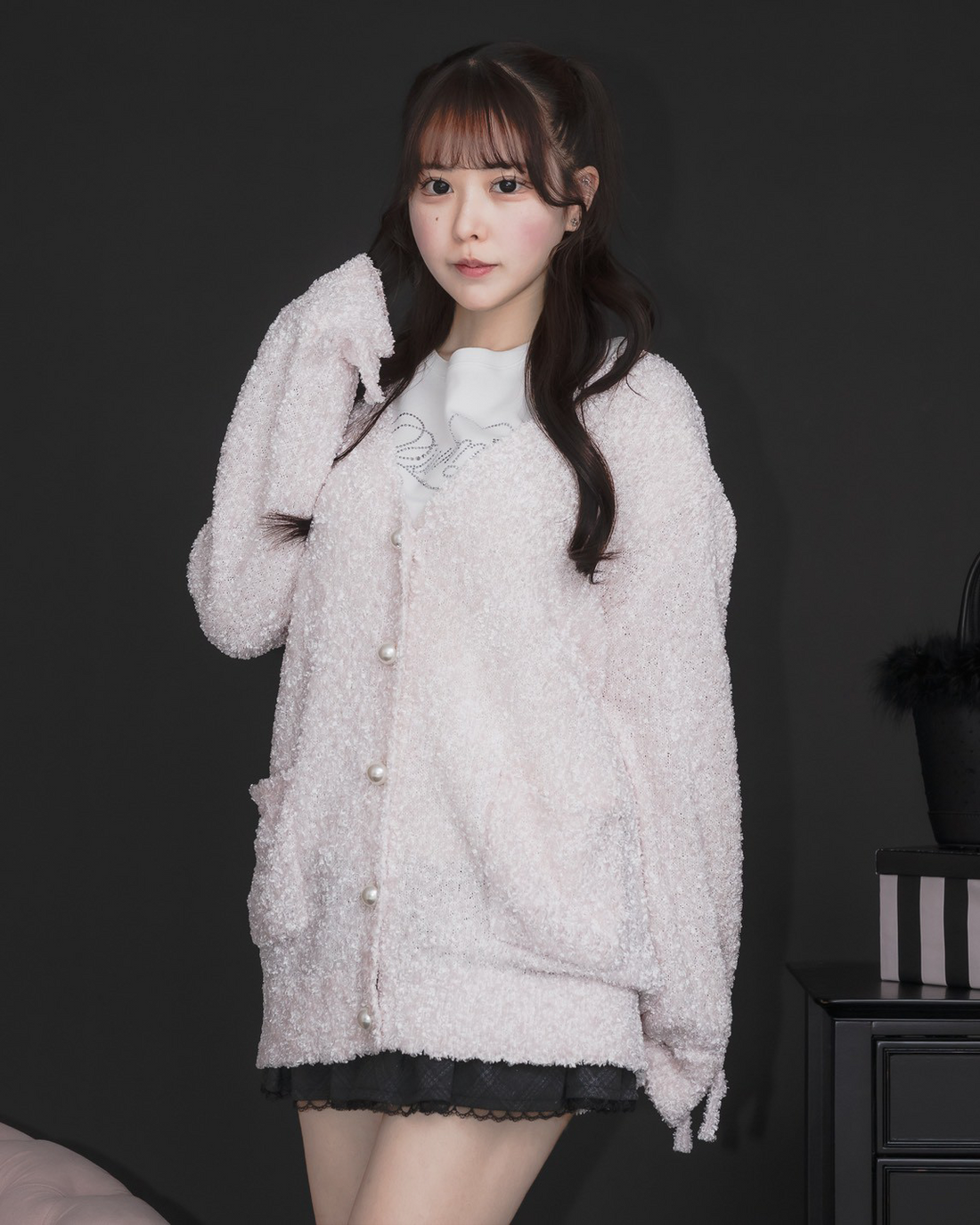 モデル身長：157cm/着用カラー : ピンク