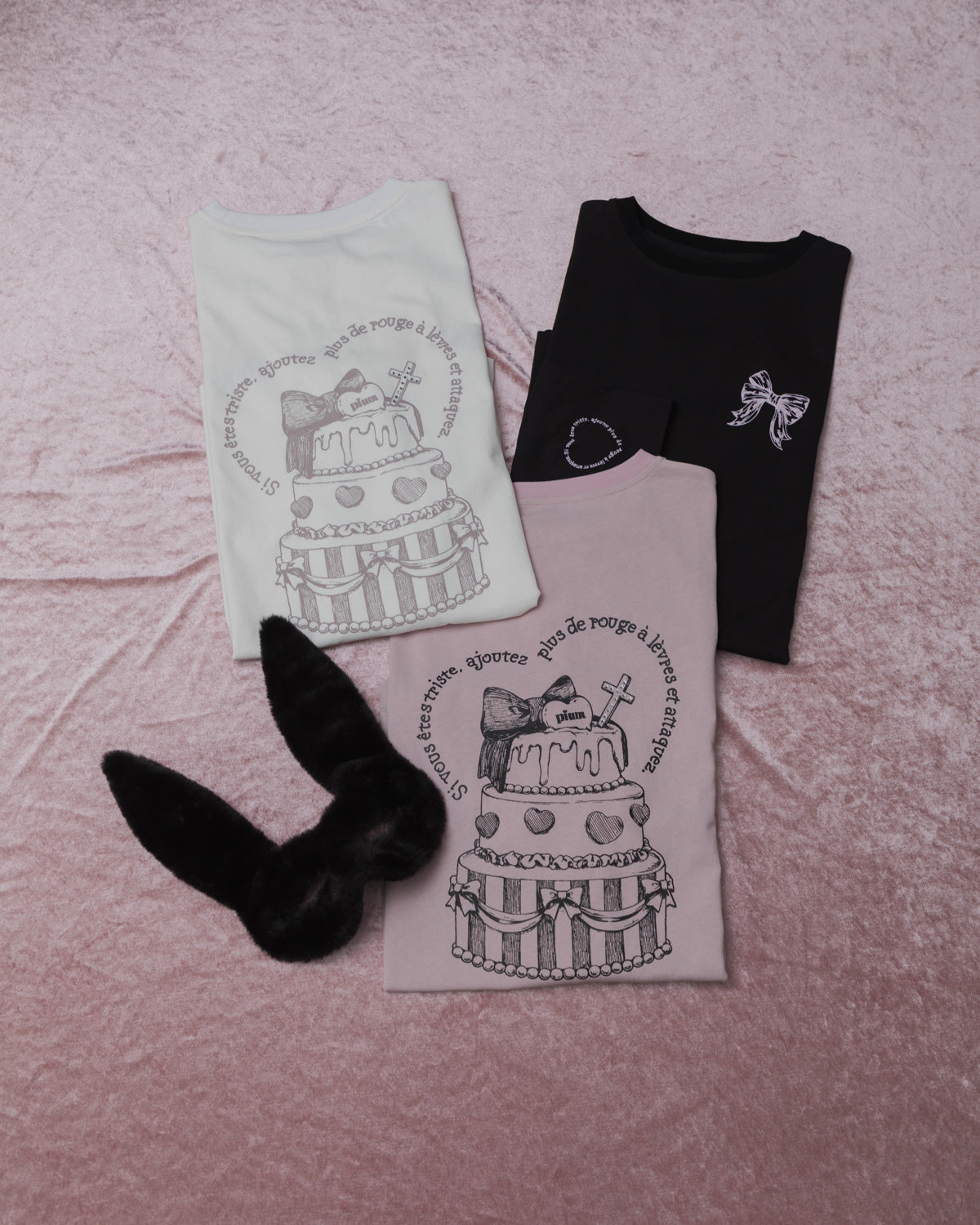 pium melty cake オーバーサイズロングTシャツ