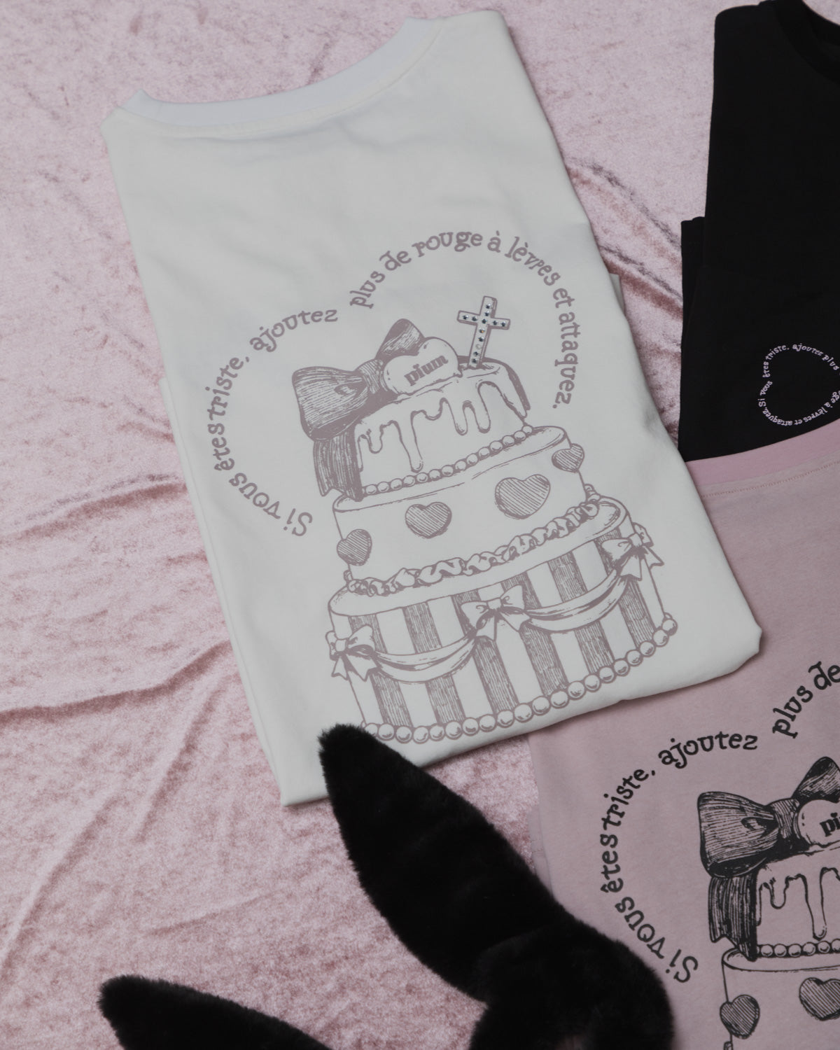 pium melty cake オーバーサイズロングTシャツ