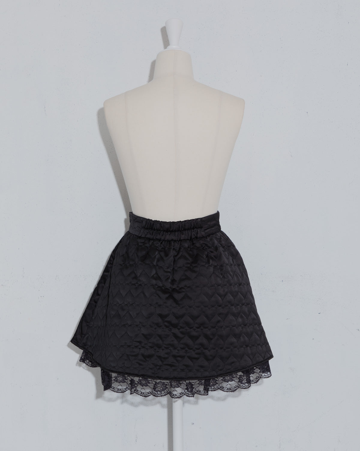 ハートキルティングフレアミニスカート