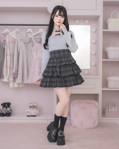 モデル身長：155cm/着用カラー : ブルーグレー