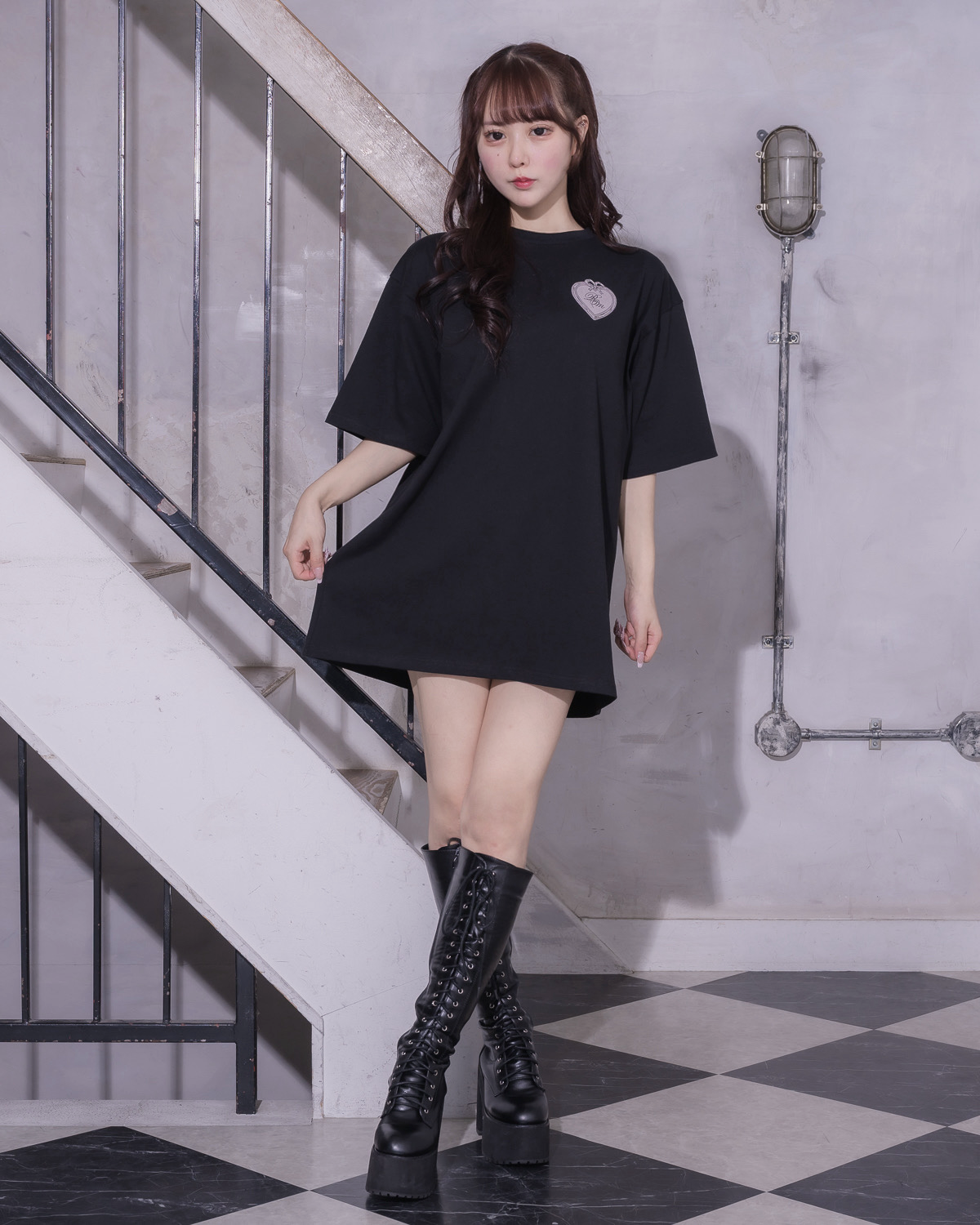 モデル身長:157cm/着用カラー : ブラック