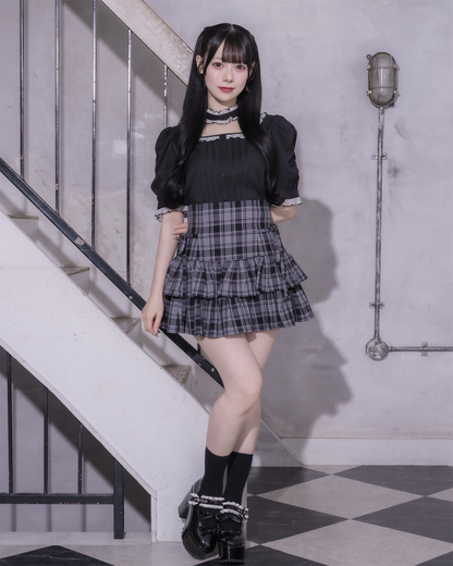 モデル身長：155cm/着用カラー:ブラック