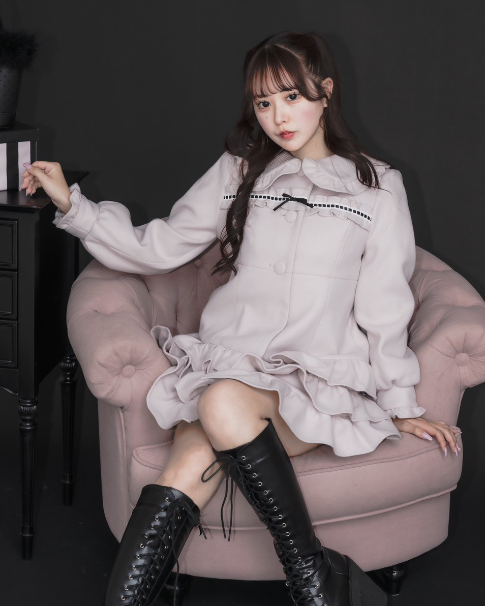 モデル身長:157cm/着用カラー:ピンク