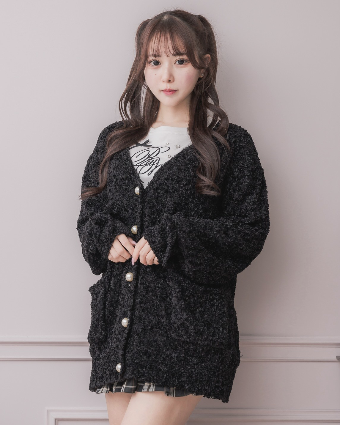 モデル身長:157cm/着用カラー : ブラック