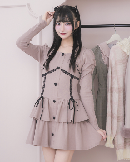 モデル身長：157cm/着用カラー : ピンク