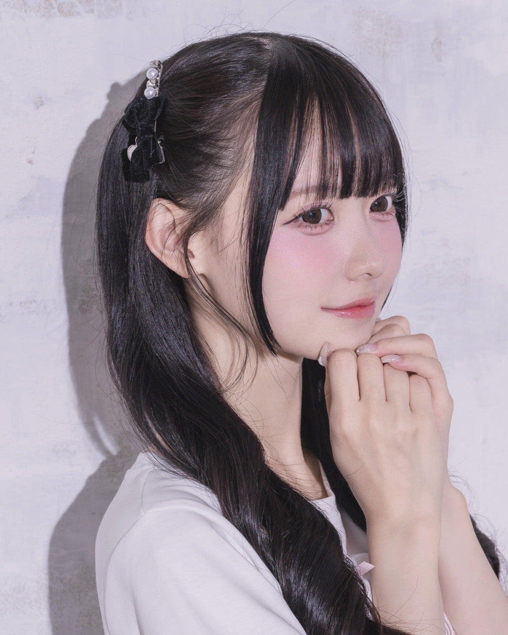 パールビジューベロアリボンクリップセット