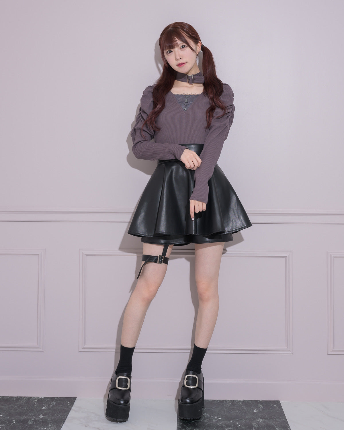 モデル身長:161cm/着用カラー:チャコール