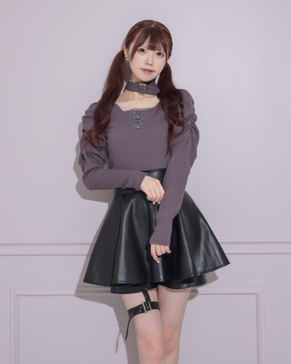 モデル身長:161cm/着用カラー:ブラック