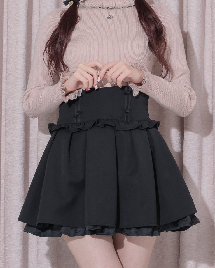 탁 플레어 도리 미니 스커트