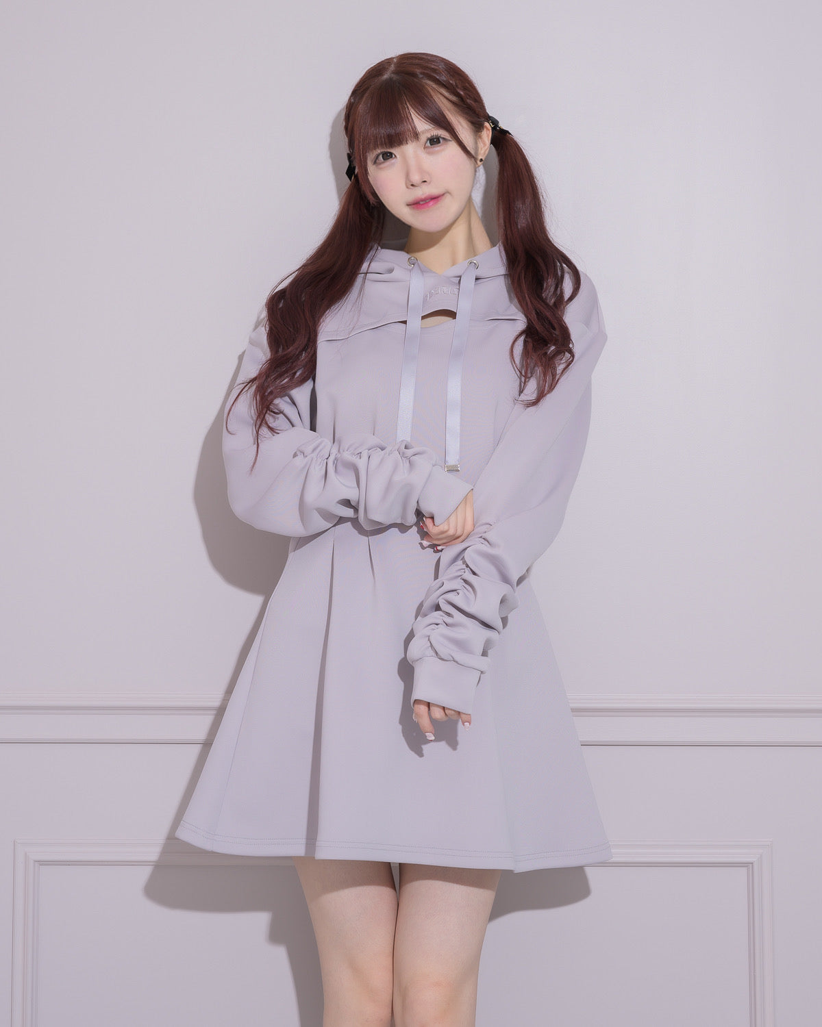 モデル身長:161cm/着用カラー:ラベンダー