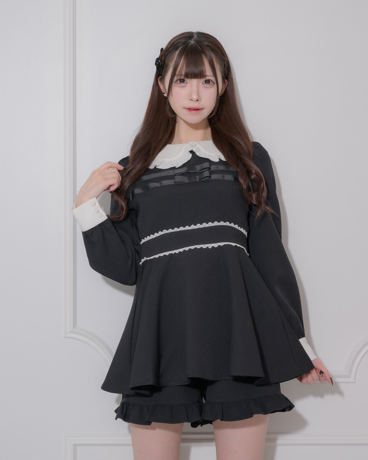 モデル身長:157cm/着用カラー:ブラック