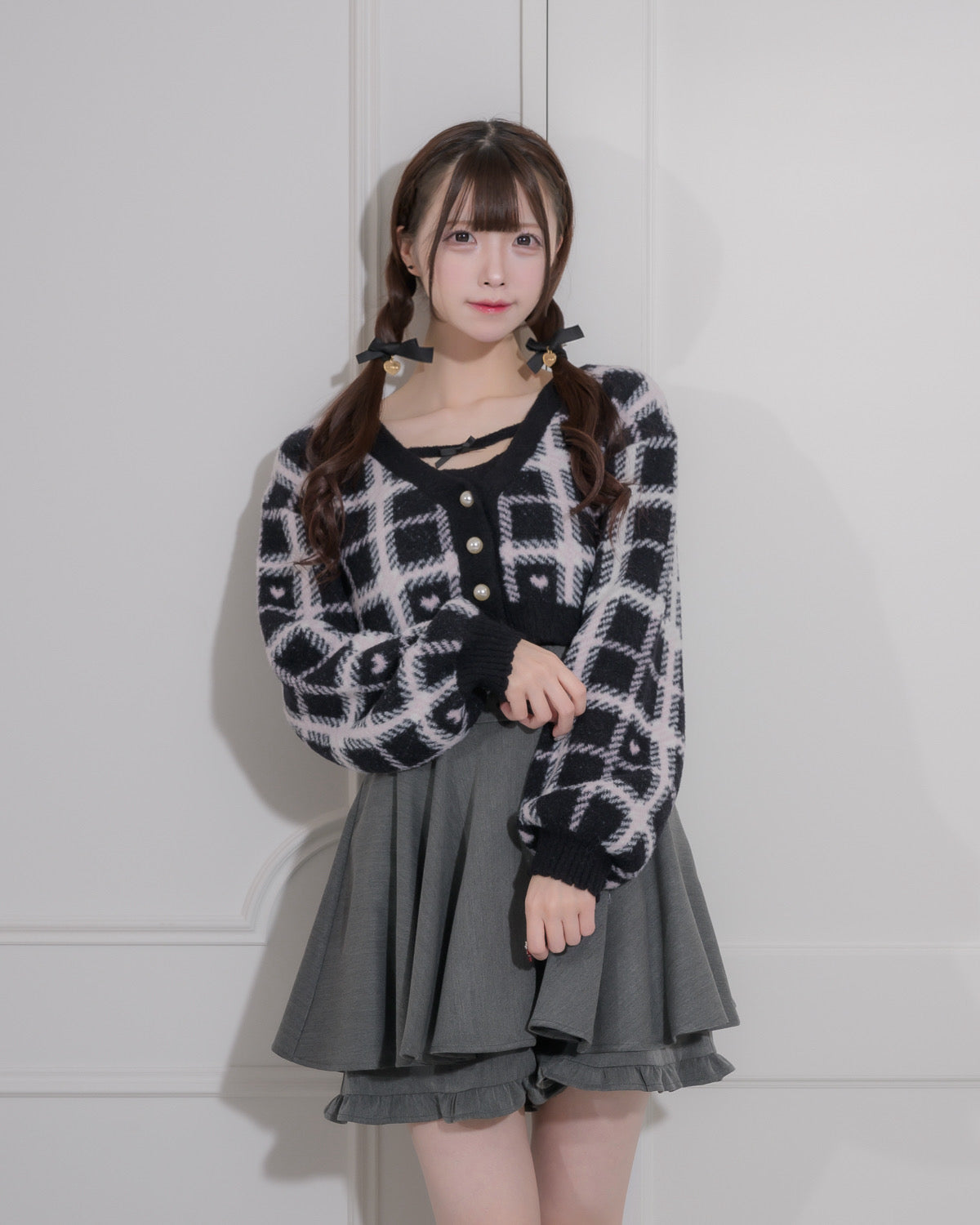 モデル身長:161cm/着用カラー:ブラック