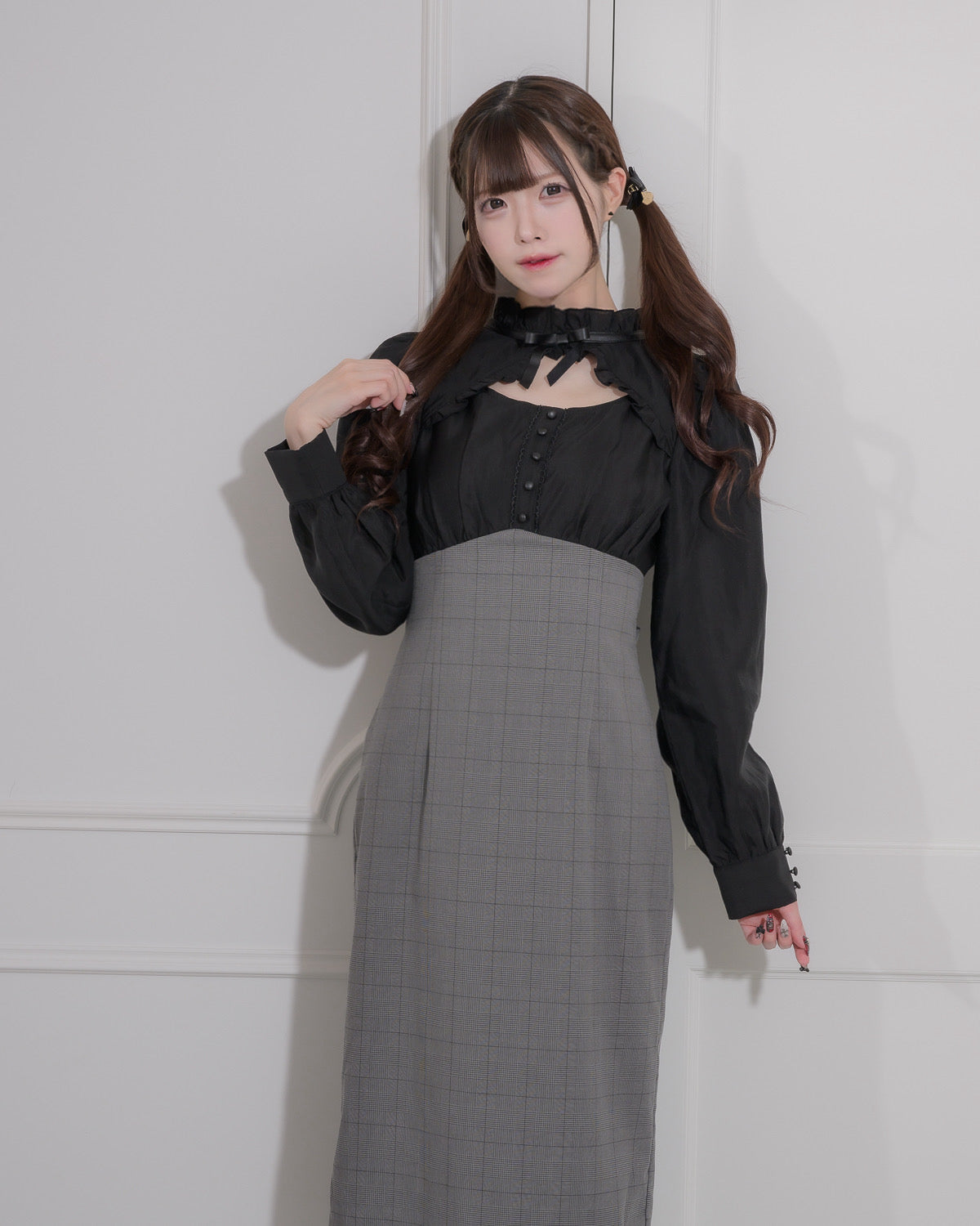 モデル身長:161cm/着用カラー:ブラック