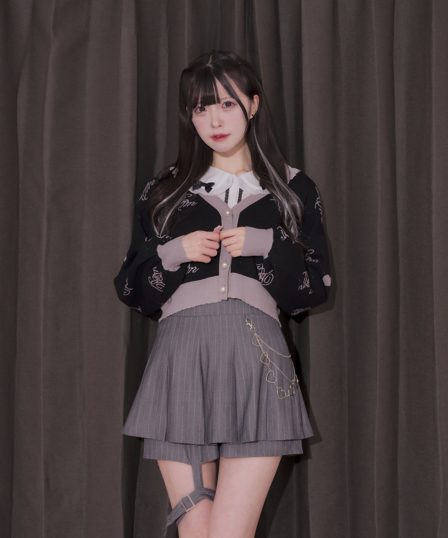 モデル身長:161cm/着用カラー:ブラック