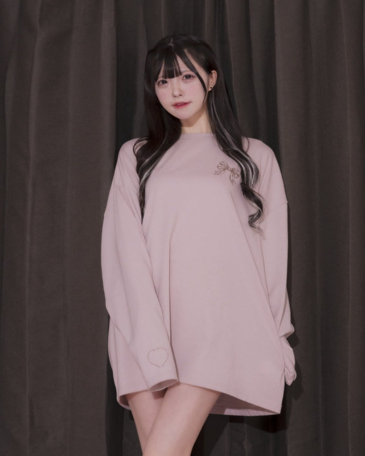 モデル身長:161cm/着用カラー:ベビーピンク