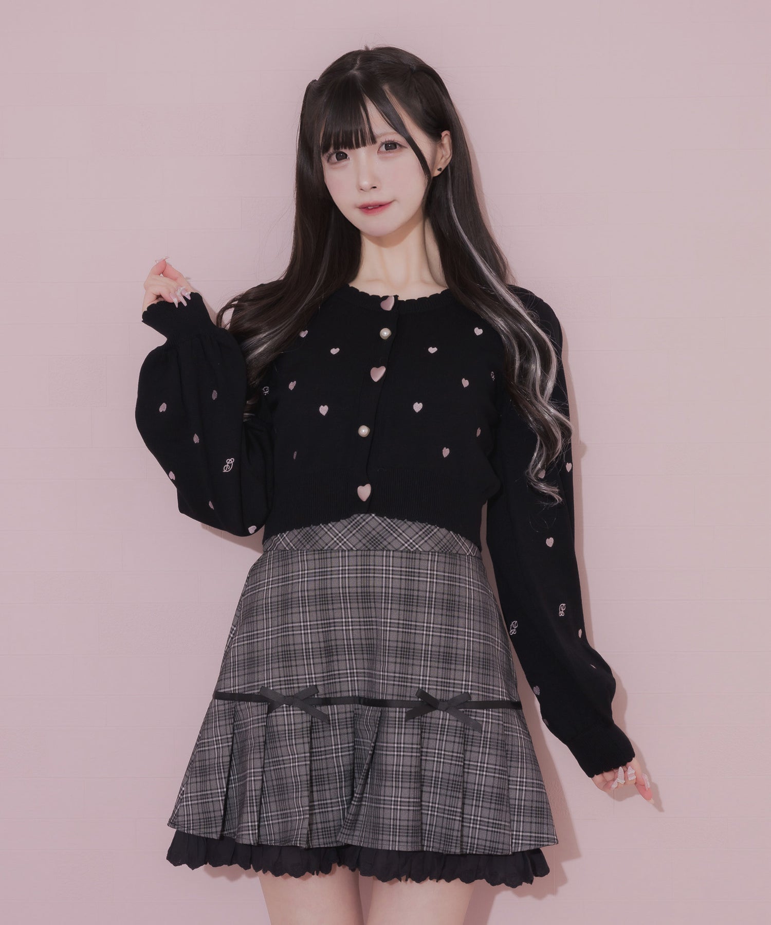 モデル身長:161cm/着用カラー:ブラック