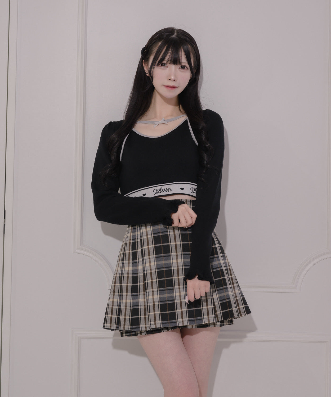 モデル身長:161cm/着用カラー:ブラック