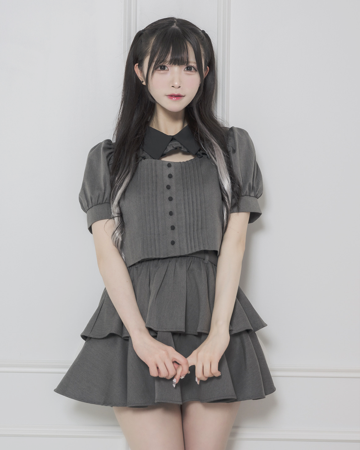 モデル身長:161cm/着用カラー:チャコール