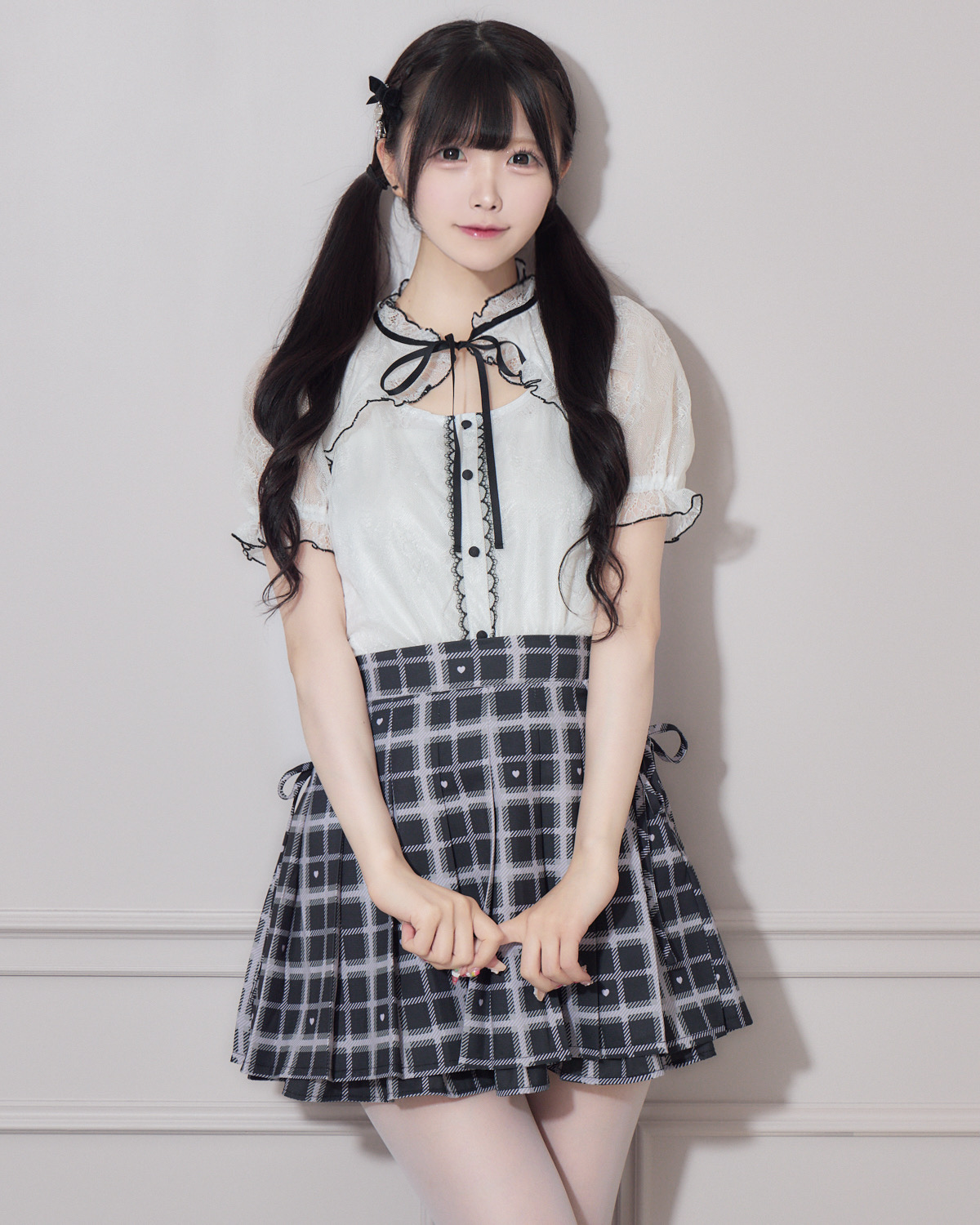 モデル身長:161cm/着用カラー:ブラック