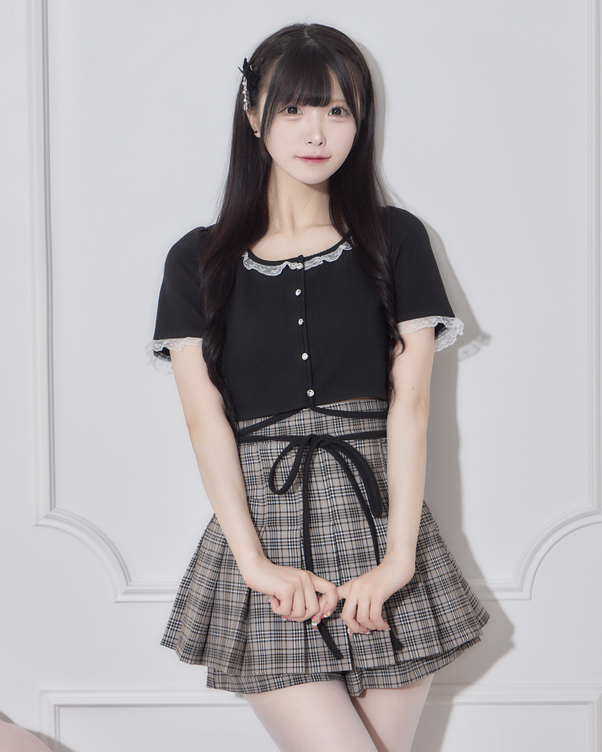 モデル身長:161cm/着用カラー:ブラック